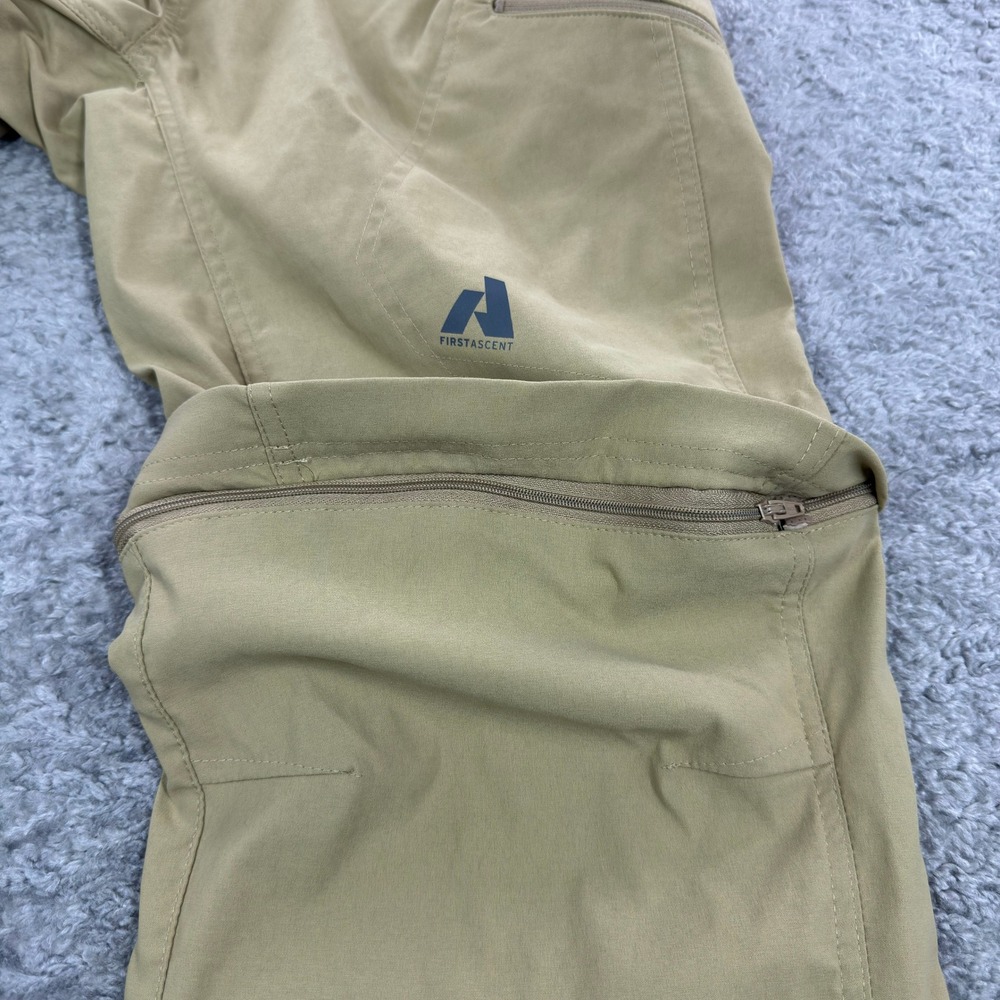 Eddie Bauer First Ascent Mens 35x30 Convertible Zip Off Hiking Pants Tan Khaki‎ - Picture 11 of 11